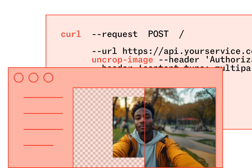 Jasper API uncrop example