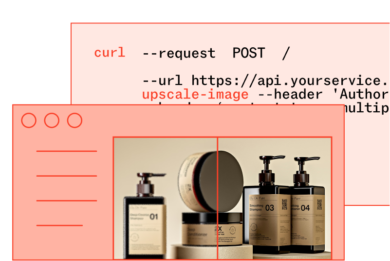 Jasper API image upscaler example